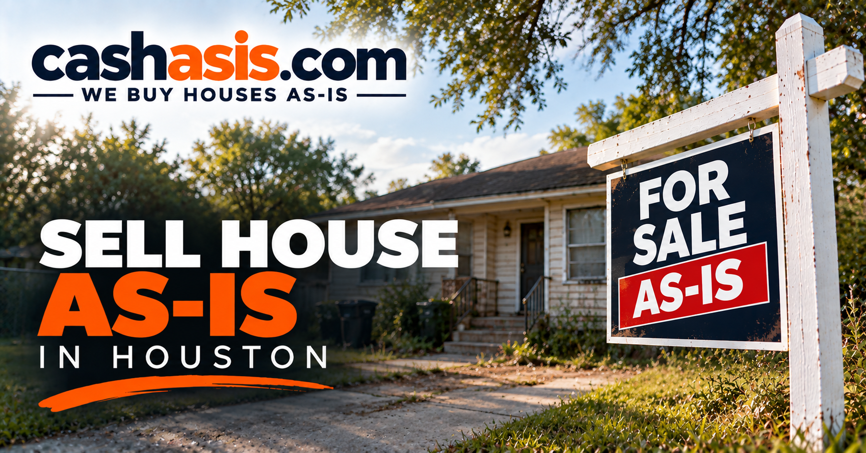 Sell a Houston house as-is with CashAsIs